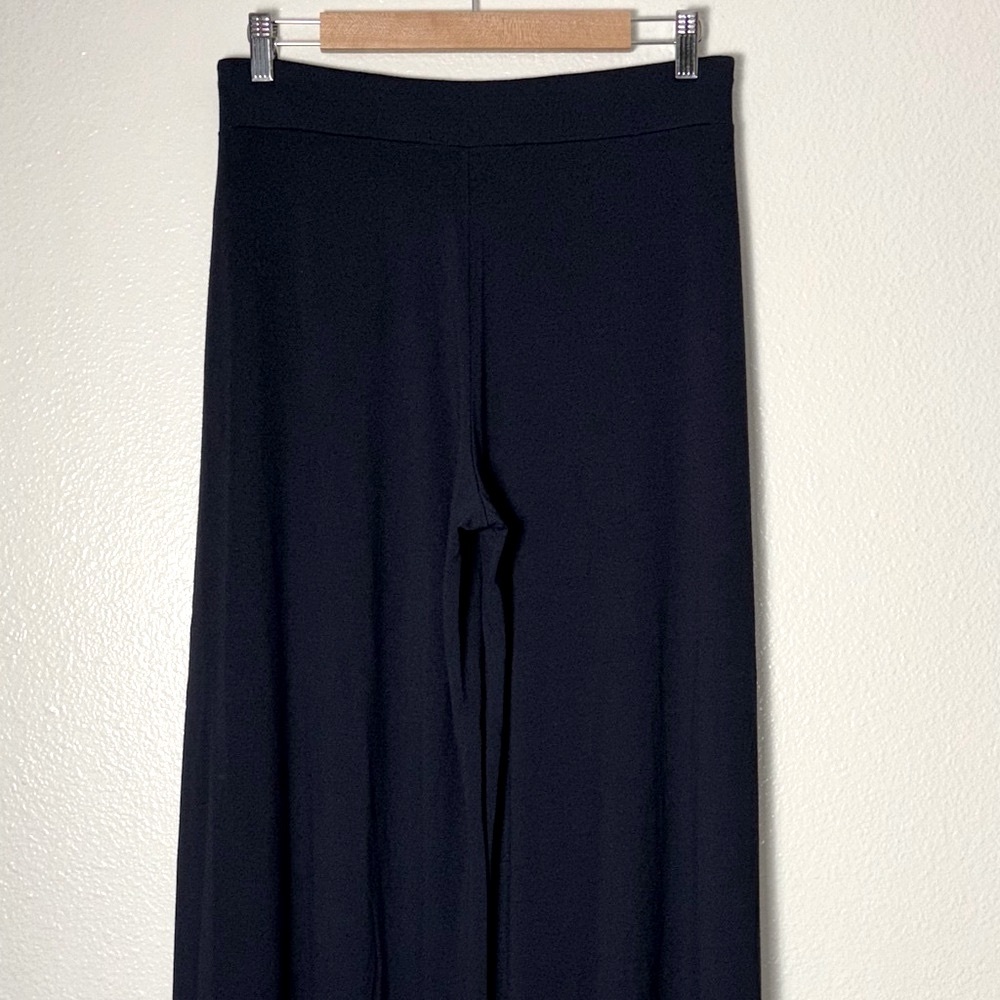 Eileen Fisher Navy Wide Leg Pants 95% viscose 5% Elastane. - Picture 9 of 16